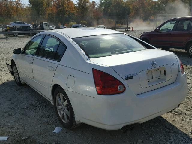 1N4BA41E74C827799 - 2004 NISSAN MAXIMA SE WHITE photo 3