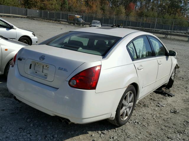 1N4BA41E74C827799 - 2004 NISSAN MAXIMA SE WHITE photo 4