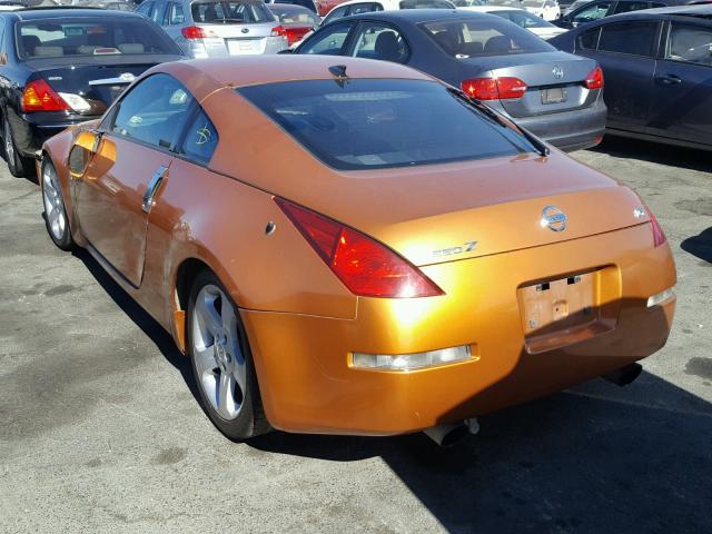 JN1AZ34E53T018162 - 2003 NISSAN 350Z COUPE ORANGE photo 3