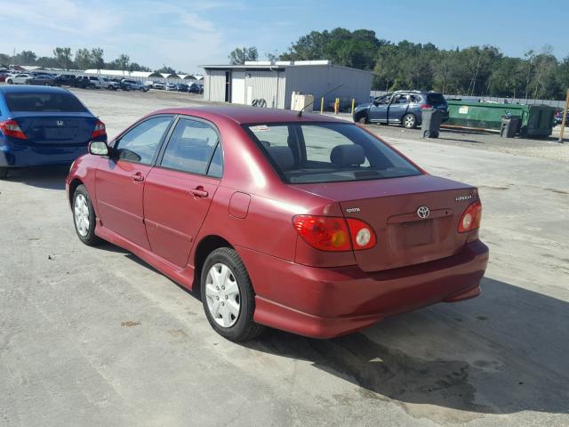 1NXBR32E03Z184504 - 2003 TOYOTA COROLLA CE RED photo 3