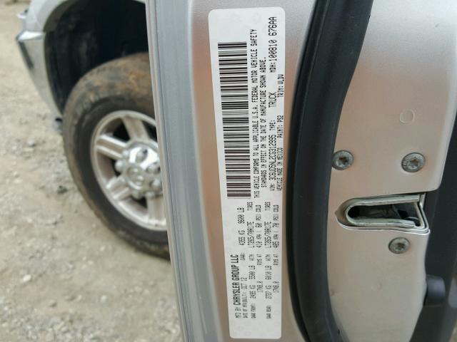 3C6UD5NL2CG312995 - 2012 DODGE RAM 2500 L SILVER photo 10