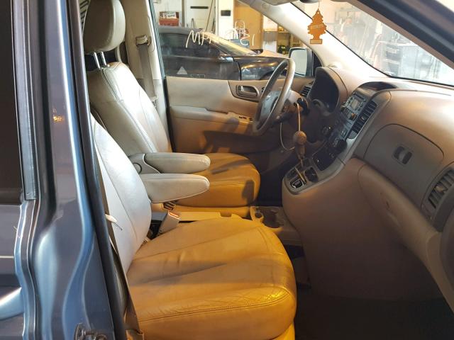 KNDMB233986199412 - 2008 KIA SEDONA EX BLUE photo 5