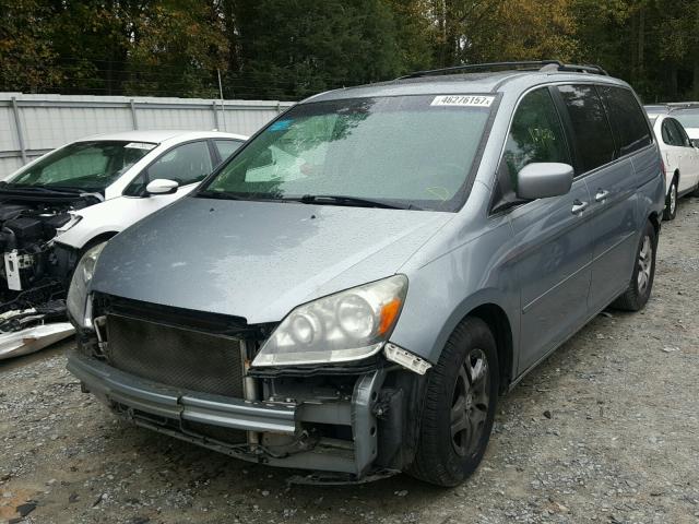 5FNRL38787B044843 - 2007 HONDA ODYSSEY EX GRAY photo 2