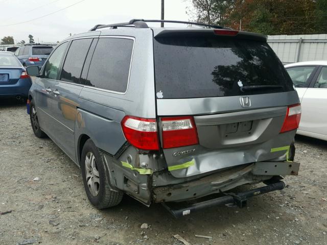 5FNRL38787B044843 - 2007 HONDA ODYSSEY EX GRAY photo 3