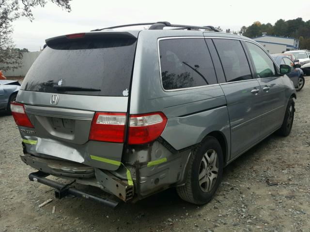 5FNRL38787B044843 - 2007 HONDA ODYSSEY EX GRAY photo 4