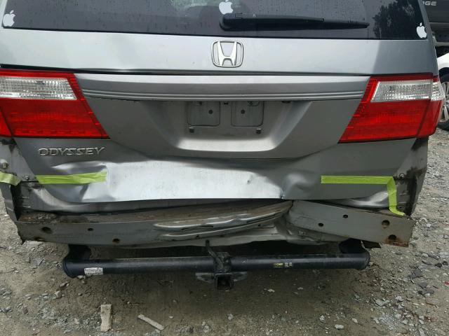 5FNRL38787B044843 - 2007 HONDA ODYSSEY EX GRAY photo 9