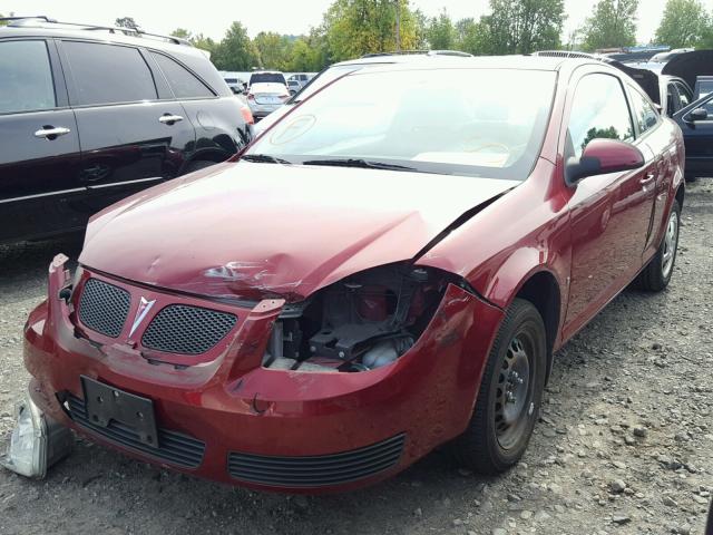 1G2AL15F077197742 - 2007 PONTIAC G5 RED photo 2