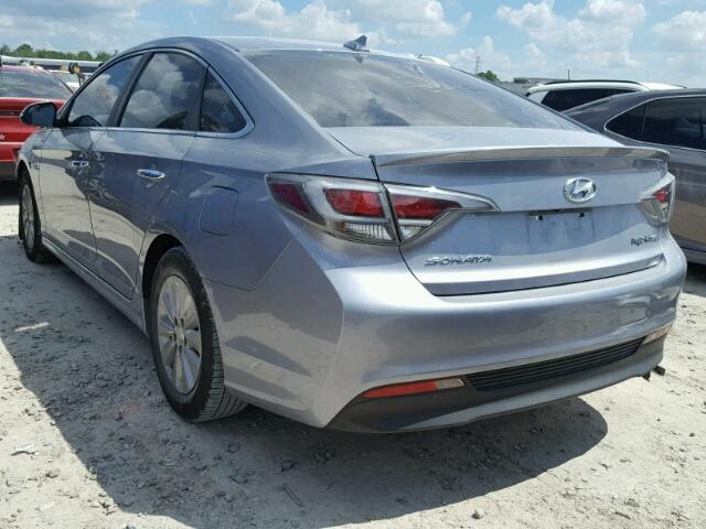 KMHE24L11GA022603 - 2016 HYUNDAI SONATA HYB GRAY photo 3