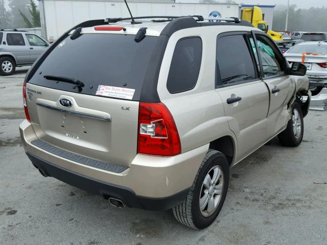 KNDJF724997581840 - 2009 KIA SPORTAGE L GOLD photo 4