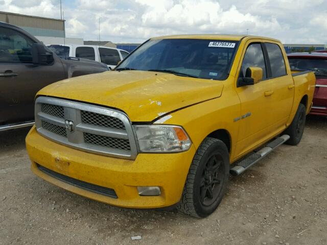 1D3HB13T09S794628 - 2009 DODGE RAM 1500 YELLOW photo 2