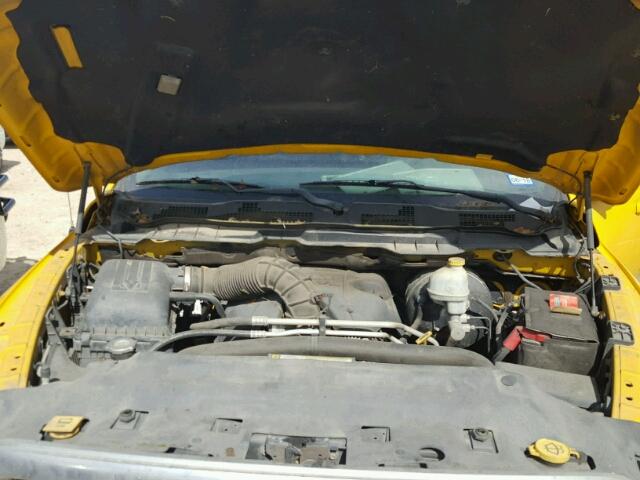 1D3HB13T09S794628 - 2009 DODGE RAM 1500 YELLOW photo 7