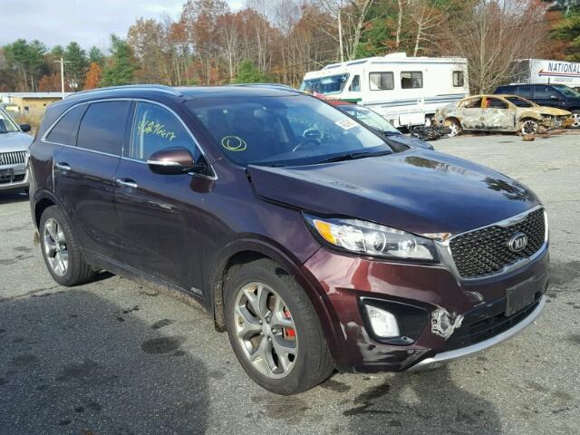 5XYPKDA52GG079489 - 2016 KIA SORENTO SX PURPLE photo 1