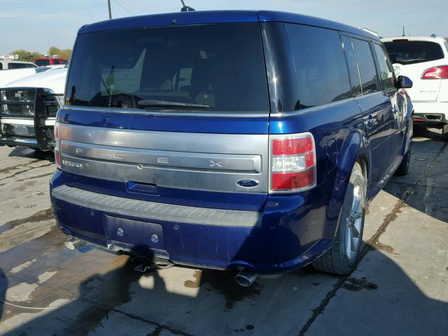 2FMGK5D84DBD07239 - 2013 FORD FLEX BLUE photo 4