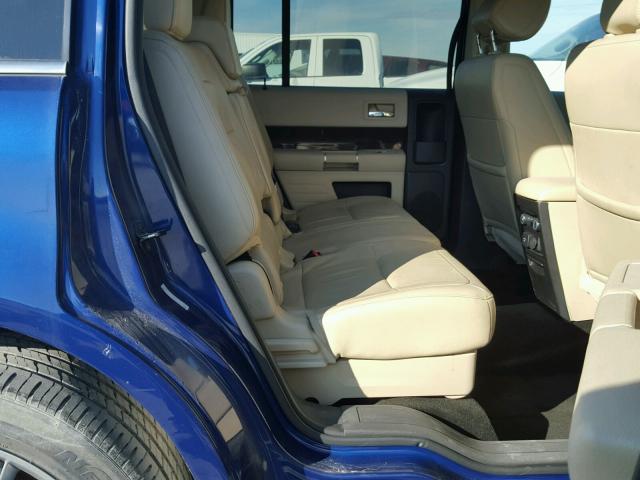 2FMGK5D84DBD07239 - 2013 FORD FLEX BLUE photo 6