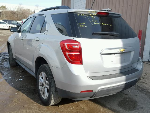 2GNALCEK4G6338968 - 2016 CHEVROLET EQUINOX LT SILVER photo 3