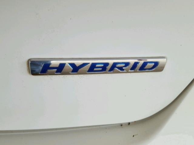 JHMFA36218S000315 - 2008 HONDA CIVIC HYBR WHITE photo 9