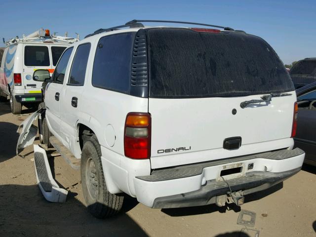 1GKEK63UX2J298043 - 2002 GMC DENALI WHITE photo 3