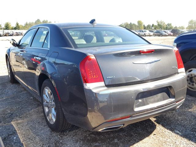 2C3CCAKG0HH571536 - 2017 CHRYSLER 300C GRAY photo 3