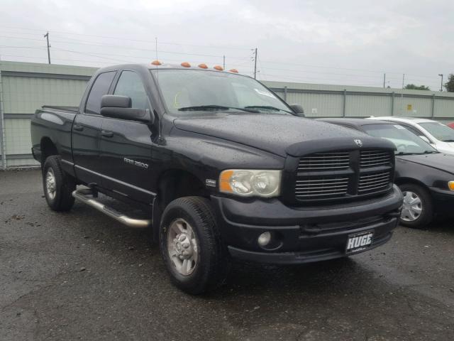 3D7KU28D73G769360 - 2003 DODGE RAM 2500 S BLACK photo 1