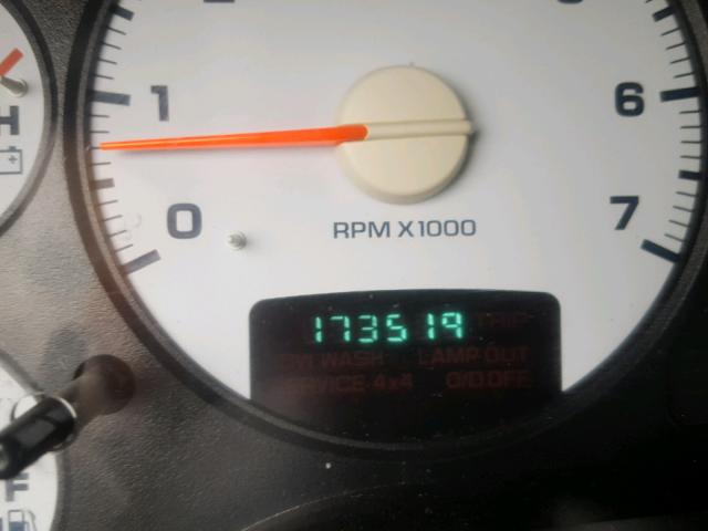 3D7KU28D73G769360 - 2003 DODGE RAM 2500 S BLACK photo 8