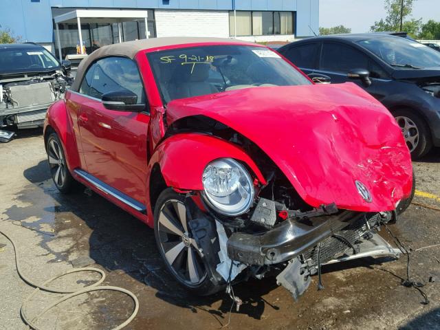 3VW7A7AT7DM800940 - 2013 VOLKSWAGEN BEETLE TUR RED photo 1