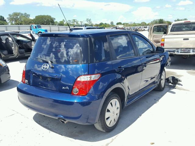 JTKKT624160135217 - 2006 TOYOTA SCION XA ლურჯი ფოტო 4