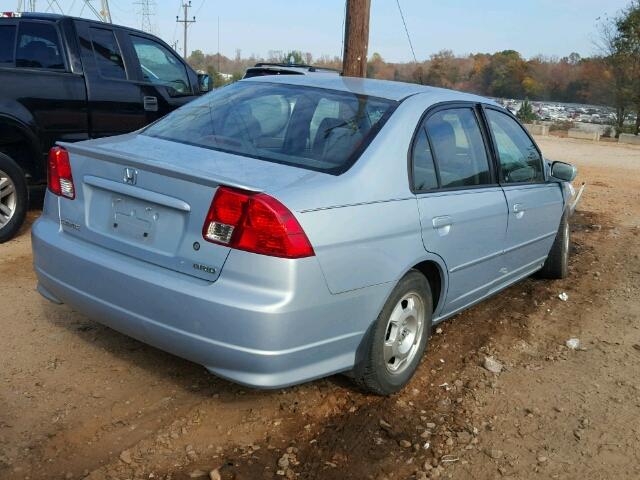 JHMES96604S009547 - 2004 HONDA CIVIC HYBR SILVER photo 4