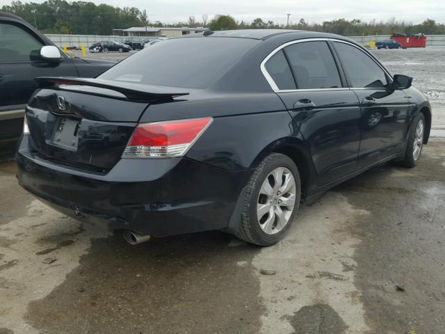 1HGCP26818A002042 - 2008 HONDA ACCORD EXL BLACK photo 4