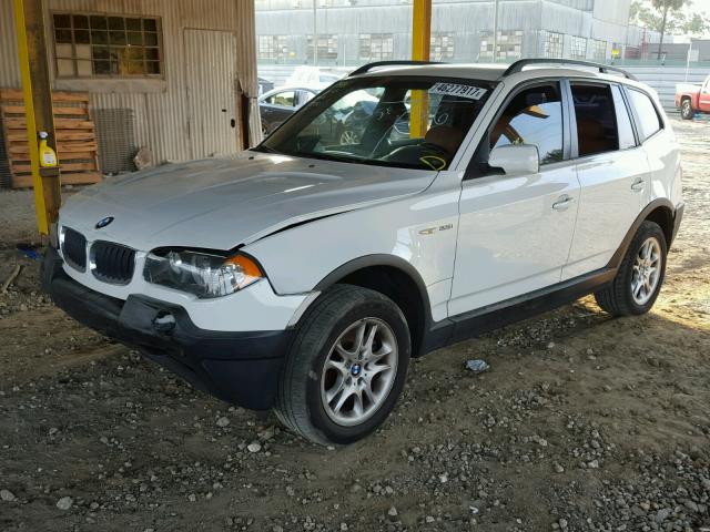 WBXPA73444WC38882 - 2004 BMW X3 2.5I WHITE photo 2