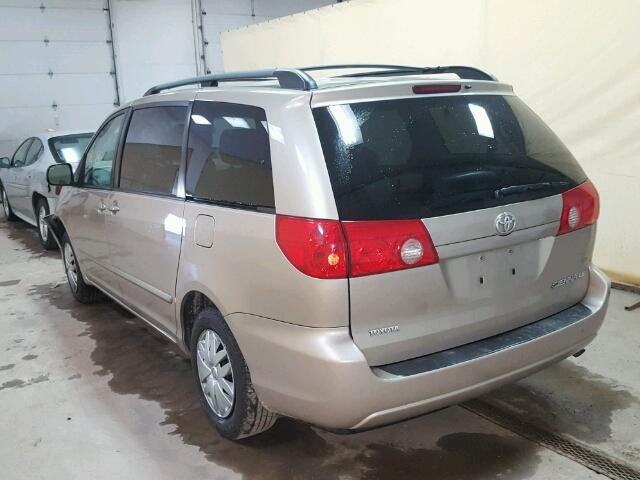 5TDZA23C26S487035 - 2006 TOYOTA SIENNA CE GOLD photo 3