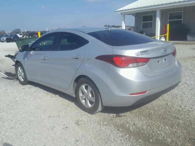 KMHDH4AE5EU191521 - 2014 HYUNDAI ELANTRA SE SILVER photo 3