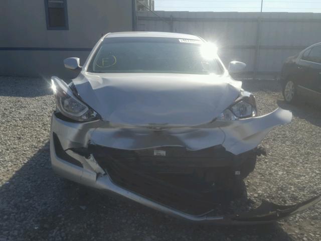 KMHDH4AE5EU191521 - 2014 HYUNDAI ELANTRA SE SILVER photo 9