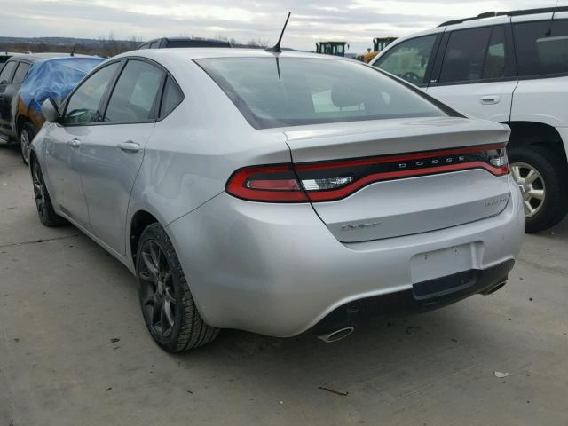 1C3CDFBAXDD103200 - 2013 DODGE DART SXT SILVER photo 3