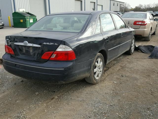 4T1BF28B34U373214 - 2004 TOYOTA AVALON XL BLACK photo 4