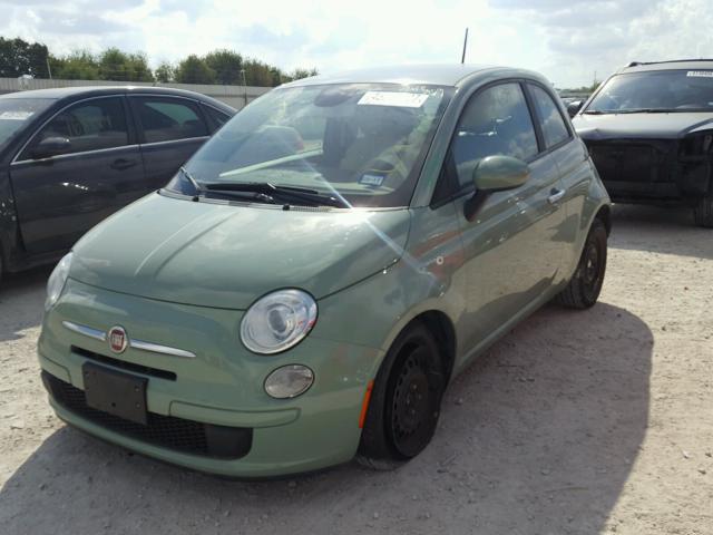 3C3CFFAR9DT740929 - 2013 FIAT 500 POP GREEN photo 2