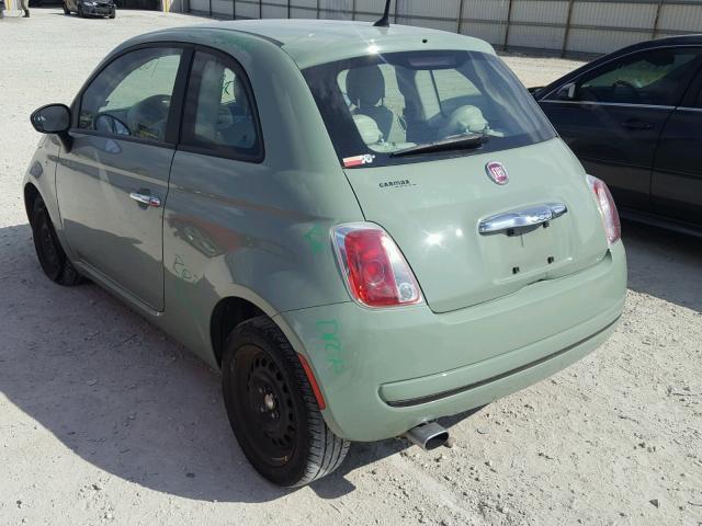 3C3CFFAR9DT740929 - 2013 FIAT 500 POP GREEN photo 3