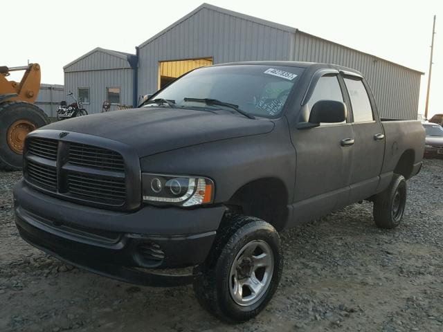 1D7HA18N25S116968 - 2005 DODGE RAM 1500 BLACK photo 2