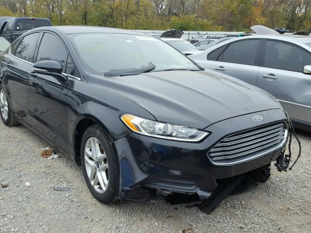 3FA6P0H77ER115263 - 2014 FORD FUSION SE BLACK photo 1