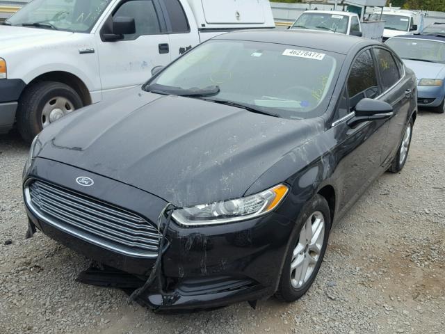 3FA6P0H77ER115263 - 2014 FORD FUSION SE BLACK photo 2