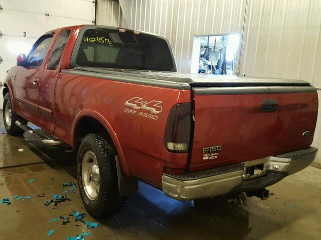 2FTRX18L8YCA72267 - 2000 FORD F150 RED photo 3