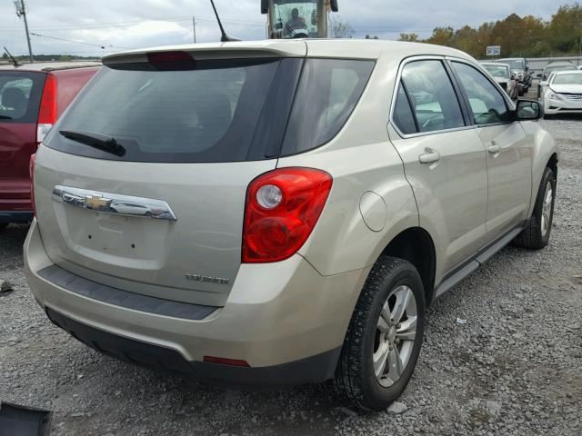 2GNALBEK4D6403243 - 2013 CHEVROLET EQUINOX LS TAN photo 4