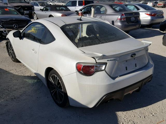 JF1ZCAC17D2613712 - 2013 SUBARU BRZ 2.0 LI WHITE photo 3