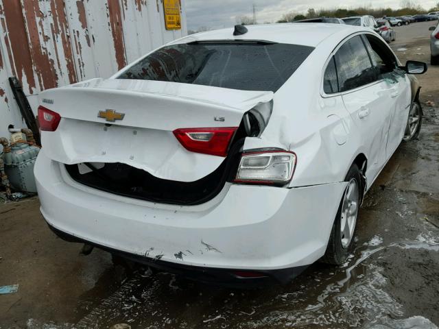 1G1ZB5ST1GF340067 - 2016 CHEVROLET MALIBU LS WHITE photo 4