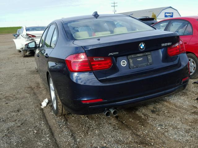 WBA3B3C54DJ811751 - 2013 BMW 328 BLUE photo 3