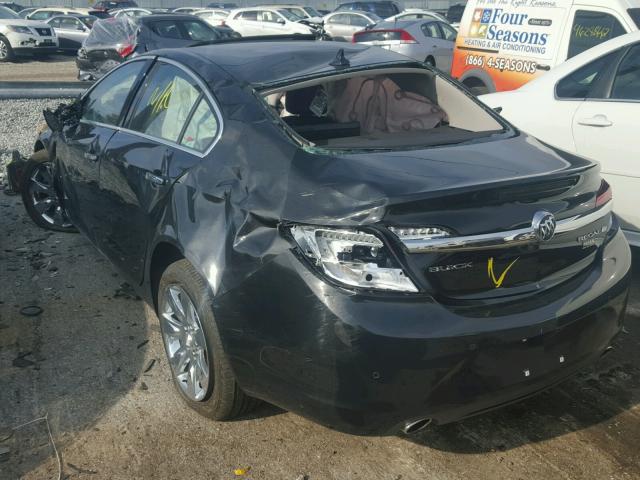 2G4GN5EX4E9297379 - 2014 BUICK REGAL PREM BLACK photo 3