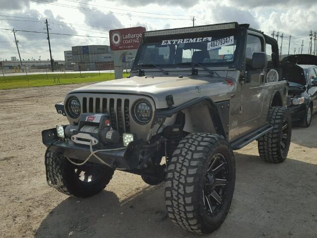 1J4FA49S74P766608 - 2004 JEEP WRANGLER / BEIGE photo 2