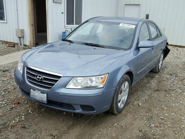 5NPET46C69H536053 - 2009 HYUNDAI SONATA GLS BLUE photo 2