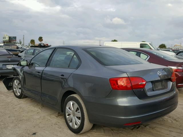 3VWDP7AJ3CM324653 - 2012 VOLKSWAGEN JETTA SE GRAY photo 3