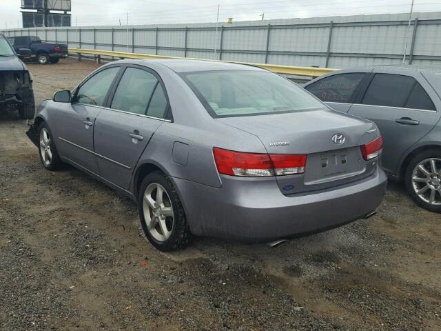 5NPEU46F57H176763 - 2007 HYUNDAI SONATA SE SILVER photo 3