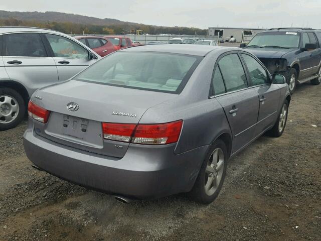 5NPEU46F57H176763 - 2007 HYUNDAI SONATA SE SILVER photo 4